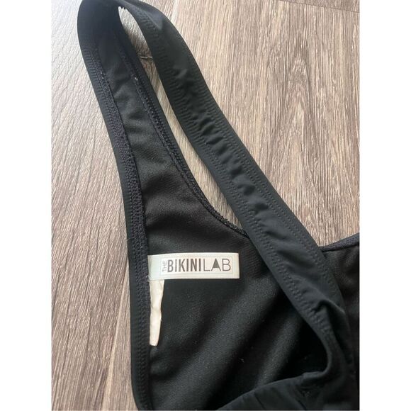 Bikini Lab strappy side one piece swimsuit size Small high cut low back scoop - Picture 4 of 6